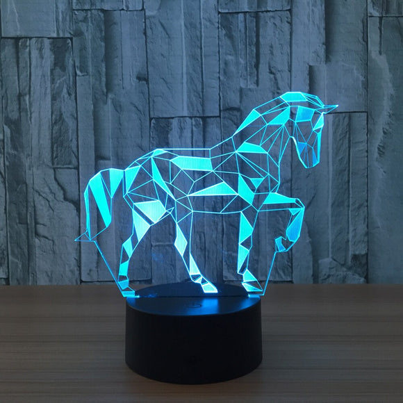 Zebra Horse Lamp
