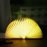 Foldable Wooden Book Lamp