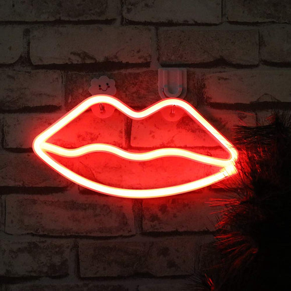 Neon Lips Light