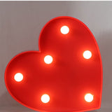 3D Love Heart Lamps