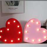 3D Love Heart Lamps