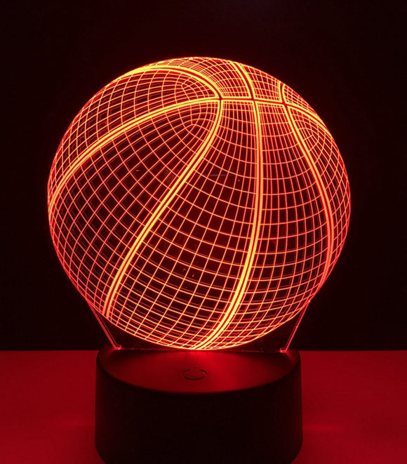 3D LED Basketball Night Light