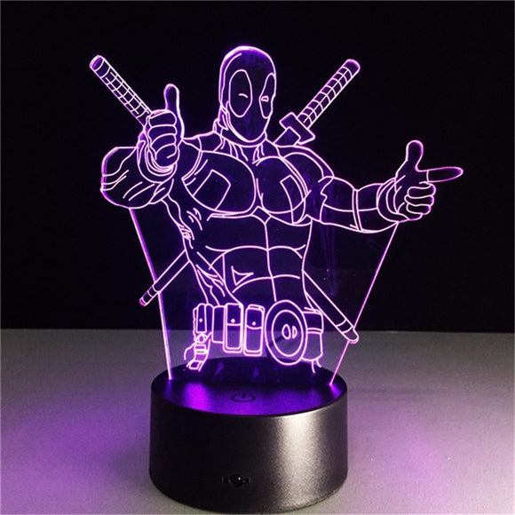 LED Super Hero 3D Lamp