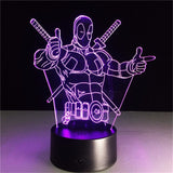 LED Super Hero 3D Lamp