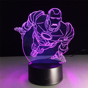 Super Hero 3D LED Night Light