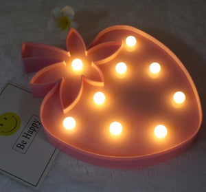 Pink Strawberry Led Light